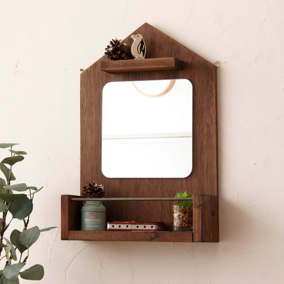 木製ミラー ブラウン 楽天市場】ウッドフレームミラーLLサイズ 幅20×高