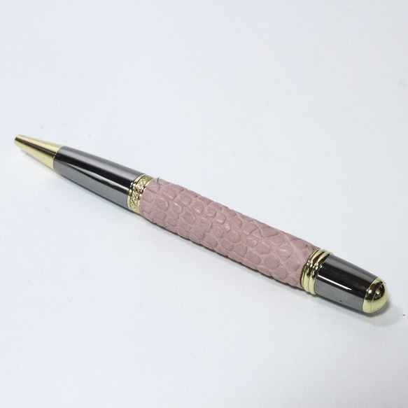 クロコ　ツイスター式ボールペン　ピンク 3枚目の画像