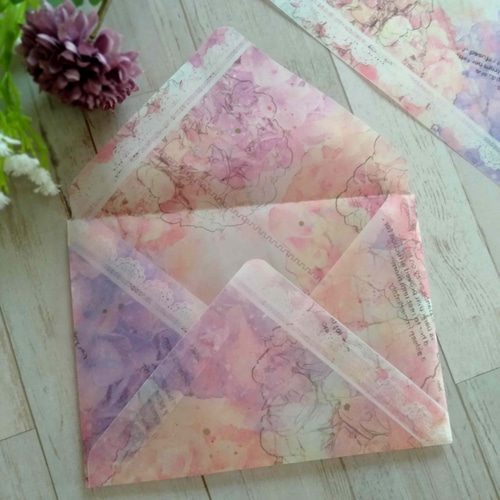 再販】紫陽花【トレーシングペーパー A4】 デザインペーパー 花