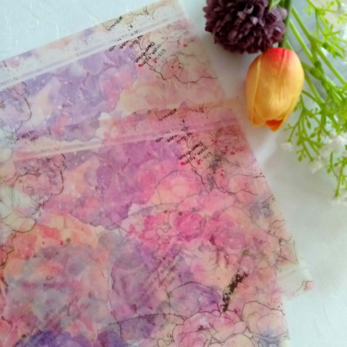 【再販♡】コラージュ素材 コラージュペーパー Flower leaf trace Amazon.com : Decoupage Paper Pack (24 Sheets 6