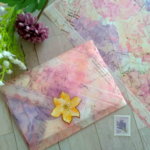 再販】紫陽花【トレーシングペーパー A4】 デザインペーパー 花
