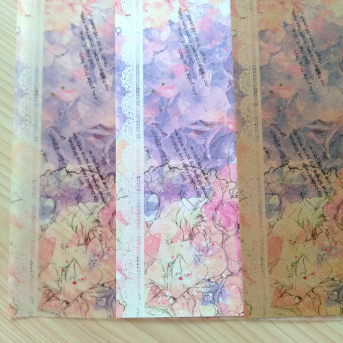 姫⭐︎花 ページ 再販】紫陽花【トレーシングペーパー A4】 デザインペーパー 花