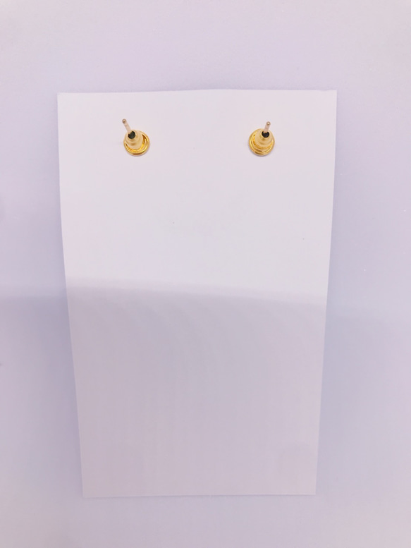 drop pierced earrings♡shellpink 8枚目の画像