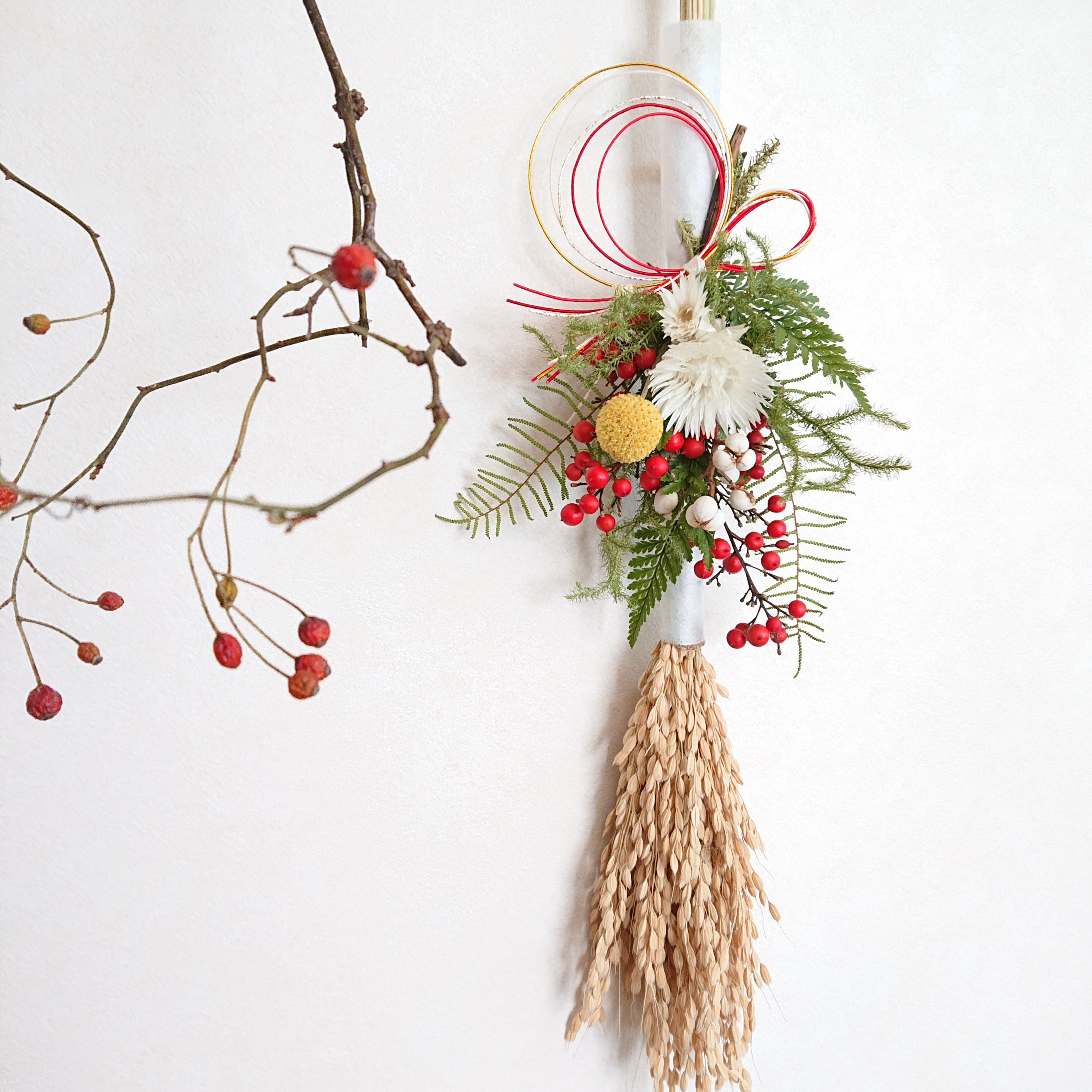 稲穂飾り 正月飾り しめ飾り しめ縄・しめ飾り Sak.u.nana 通販