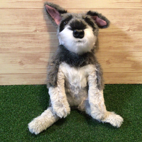 L様愛犬ちゃんオーダーメイド品(ミニチュアシュナウザー)縫いぐるみ
