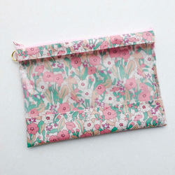 PVCクリアポーチ＊リバティ ラミネート＊アレキサンダー・マーブル