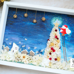 《Special Christmas》warter painting & colorful flowers frame 第1張的照片