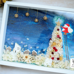 《Special Christmas》warter painting & colorful flowers frame 第5張的照片
