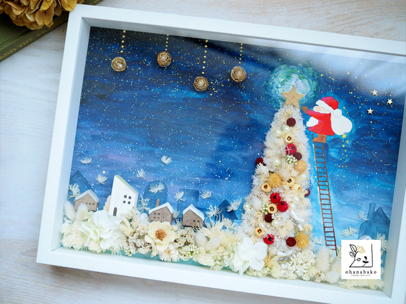 《Special Christmas》warter painting & colorful flowers frame 第5張的照片