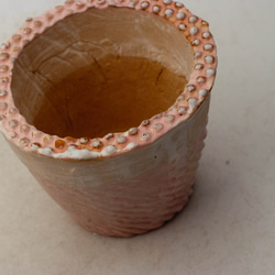 陶器製（2.5号ポット相当） #多肉植物 の欲しがる 植木鉢  SMSc-ピンク5506 2枚目の画像