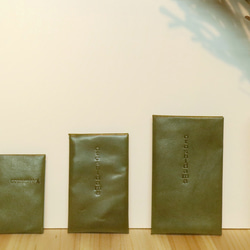 ✶ otoshidamaレザーポチ袋S・M・L 3枚セット✶ぽち袋/レザーぽち袋 5枚目の画像