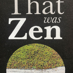 『That Was Zen』デザイントートバッグ（Lサイズ、ブラック） 5枚目の画像