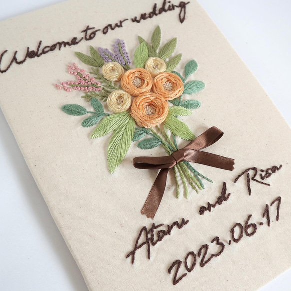 手刺繍ウェルカムボード【受注生産／セミオーダー】 その他