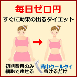 毎日ゼロ円 すぐに効果の出るダイエット器具 背中クールタイ で痩せた  褐色脂肪細胞を活性化 代謝 脂肪燃焼 1枚目の画像