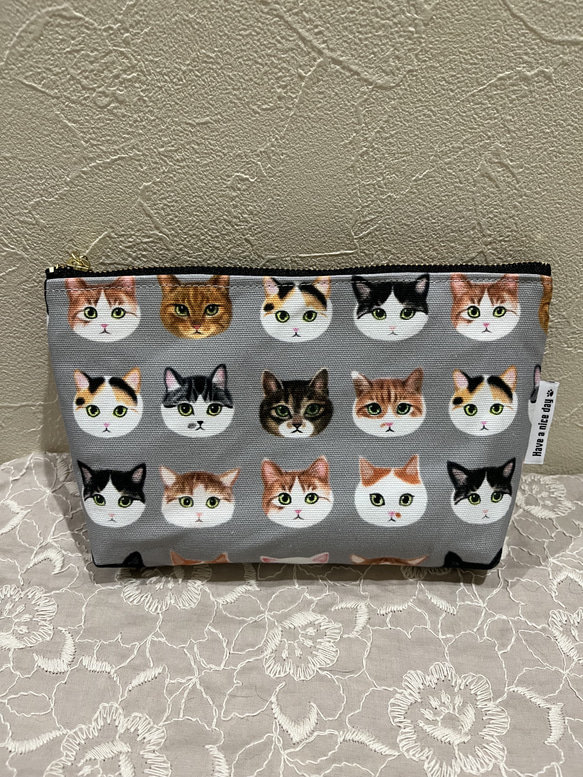 20センチポーチ☆猫柄・日本猫 ポーチ moca 通販 15062218｜Creema