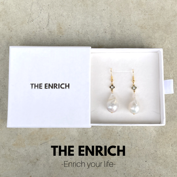 【9KGF/金アレ対応】バロックパール フラワーピアス