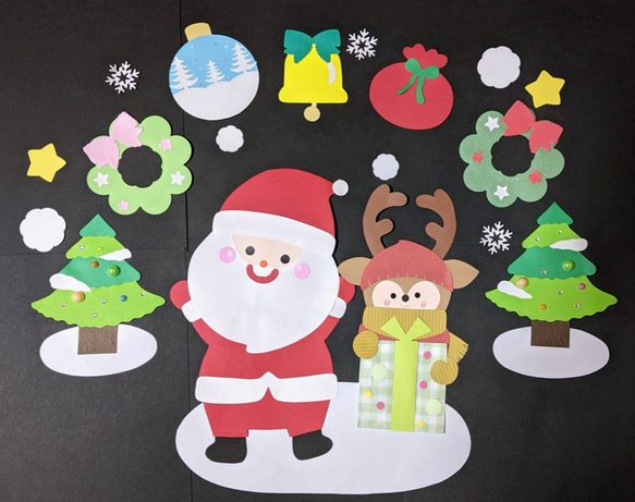 nano.様専用ページ 大きめ 壁面飾り 秋 ＆ サンタさんがいっぱいセット