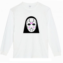 【XS～3XL】5.6ozジェイソンフェイスロングTシャツパロディおもしろうけるネタ面白いロンTプレゼント送料無料・新品 1枚目の画像