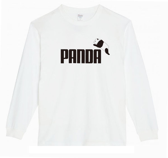 【XS～3XL】5.6ozパーダパンダロングTシャツパロディおもしろうけるネタ面白いロンTプレゼント送料無料・新品 1枚目の画像