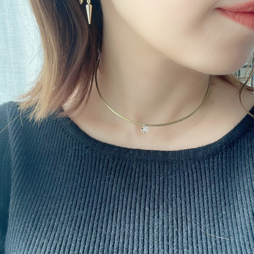 ダイヤモンド チョーカー ビンドゥチェーンダイヤモンド チョーカー