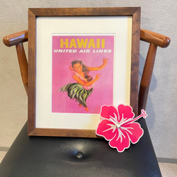 ハイビスカス  壁掛け時計 wallclock ハワイ hawaii お花 花びら 花時計 癒し 秒針 時間 サプライズ 2枚目の画像