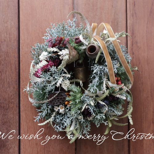 大人のクリスマスリース】ドライフラワー リース クリスマス 冬