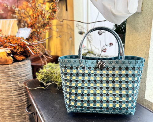 プラカゴ かごバッグ Horn Please｜Horn Please プラカゴ バッグ マスタード イエロー