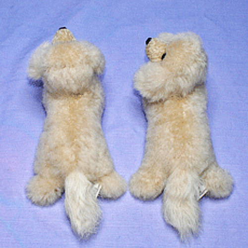 犬の日 2023 ダックス這型(ベージュ色系)リアルファーのぬいぐるみ