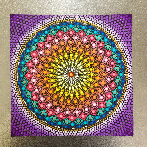 曼荼羅アート 高波動 チャクラ調整 愛のエネルギートーラス 0磁場 絵画