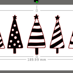 シンプルデザインスクリスマステッカー　 3枚目の画像
