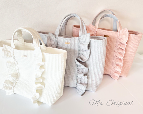 Mi.SHOP..♡⚠️プロフィール必読★ヌビフリルトートバッグLarge Mi.SHOP..♡⚠️プロフィール必読☆ヌビフリルトートバッグLarge Mi