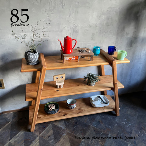 アウトドア イベント用 ひな壇 組み立て式3段ラック