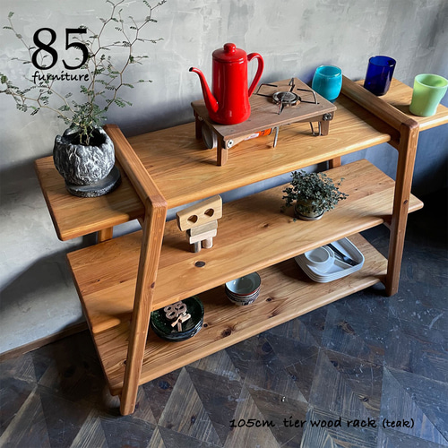 組立式3段棚】 100×29cm 展示ラック 植物 アウトドア イベント サイズ