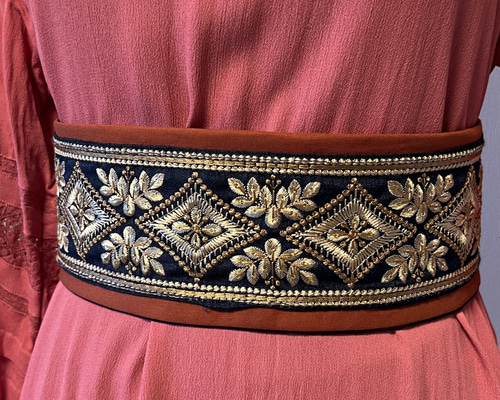 サッシュベルト テラコッタ✖️インド刺繍 No.2031 その他