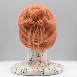 草木染め＆手編みのニット帽（ネックウォーマー）　B221203 1枚目の画像