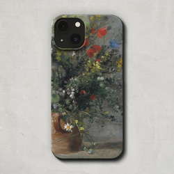 スマホケース / ピエール オーギュスト ルノワール「花瓶の花」 iPhone 全機種対応 印象派 絵画 レトロ 個性的 1枚目の画像