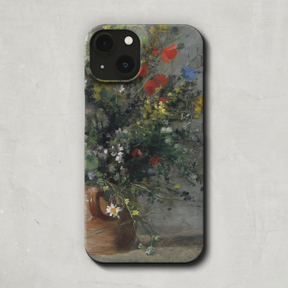 スマホケース / ピエール オーギュスト ルノワール「花瓶の花」 iPhone 全機種対応 印象派 絵画 レトロ 個性的 1枚目の画像