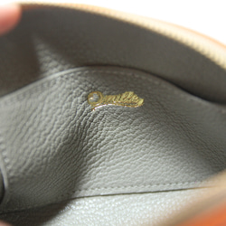 　【受注生産】ポーチM トリヨンクレマンス　オレンジ×トゥルティール 5枚目の画像