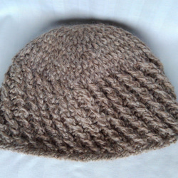 （英国羊毛）浅目の温かニット帽 1枚目の画像