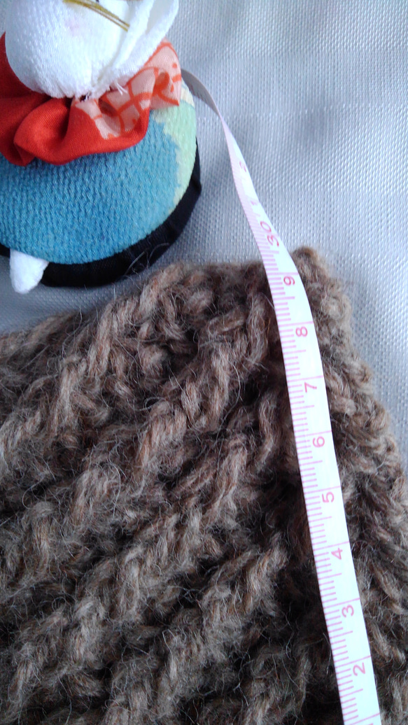 （英国羊毛）浅目の温かニット帽 5枚目の画像
