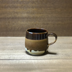三色釉　コーヒーカップ 4枚目の画像