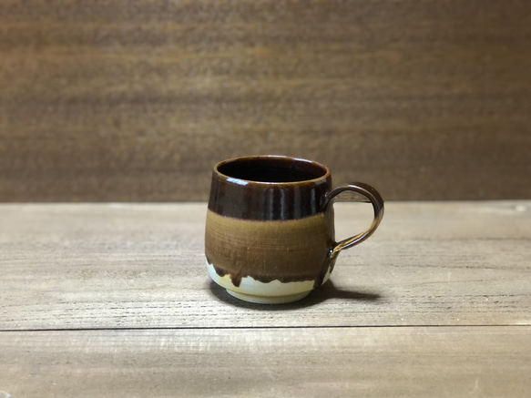 三色釉　コーヒーカップ 4枚目の画像