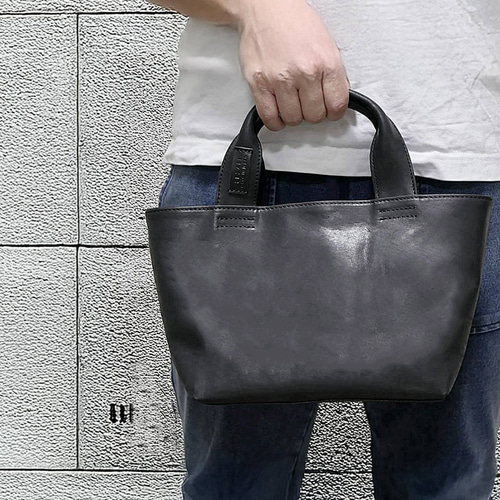 【未使用】超軽量UNITED ARROWS ミニトートバッグ グレー ボールチェーン ミニトートバッグ -2WAY-（ショルダーバッグ