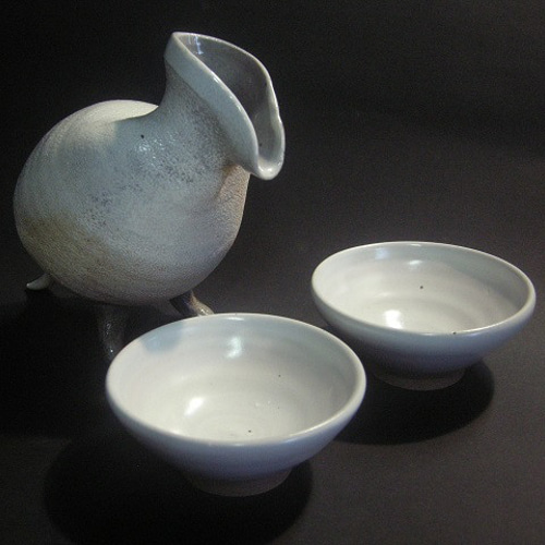 白鳩徳利セット おちょこ・ぐい呑み・徳利 海炎窯 通販 15066680