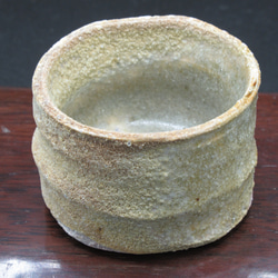 黄瀬戸杯①（薪釜焼成ぐい呑み）創作陶器 4枚目の画像
