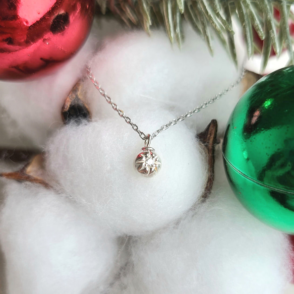 【Noel✧】ornament Necklace / SV925 / クリスマス✧オーナメントのネックレス≪送料無料≫ 4枚目の画像