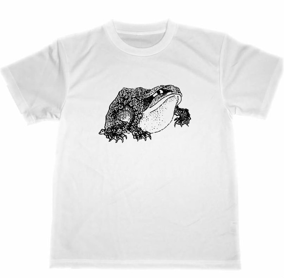 北斎 蛙 ドライ Tシャツ ガマガエル 両生類 葛飾北斎 カエル グッズ