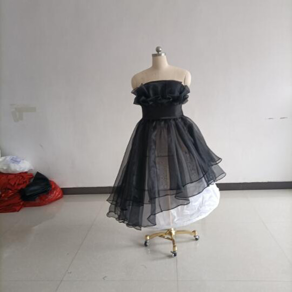 Longing Dress Color Dress Pink Purple Ruffle Frill 修長線條裸上衣出眾時尚lo 第4張的照片