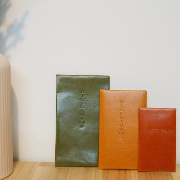 ✶✶✶ otoshidamaレザーポチ袋 Lサイズ ✶✶✶ぽち袋/レザーぽち袋 8枚目の画像