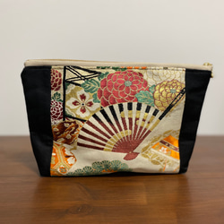 ハンドメイド 帯 リメイク リュック 正絹 黒 0_51566bb76ae7aeec53b1a146f398